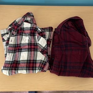Abercrombie and Fitch SoftAF Flannels - Lot of 2